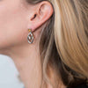 Gemstone Celtic Silver Earrings - Alice & Chains Jewelry, Houston Jewelry Designer