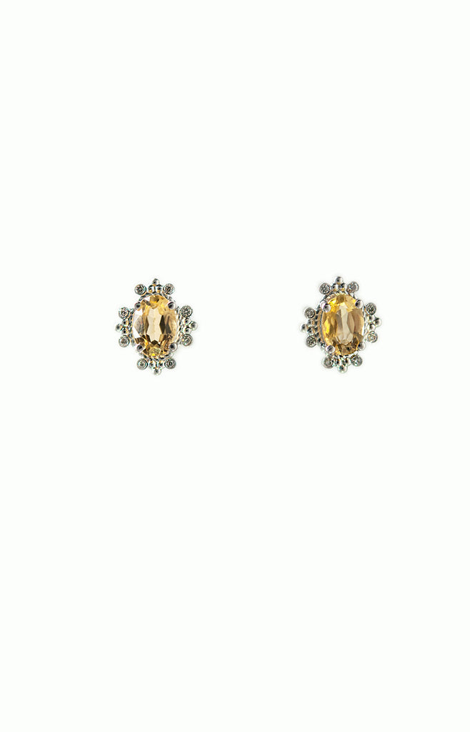 Gemstone Diamond Earrings - Alice & Chains Jewelry, Houston Jewelry Designer