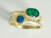 Emerald-Opal Rings - Alice & Chains Jewelry, Houston Jewelry Designer