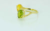 Double Oval Emerald Tourmaline Gold Ring - Alice & Chains Jewelry, Houston Jewelry Designer