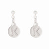 Heart Initial Earrings - Alice & Chains Jewelry, Houston Jewelry Designer