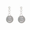 Heart Initial Earrings - Alice & Chains Jewelry, Houston Jewelry Designer