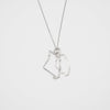 Silver Diamond Illinois State Necklace - Alice & Chains Jewelry, Houston Jewelry Designer